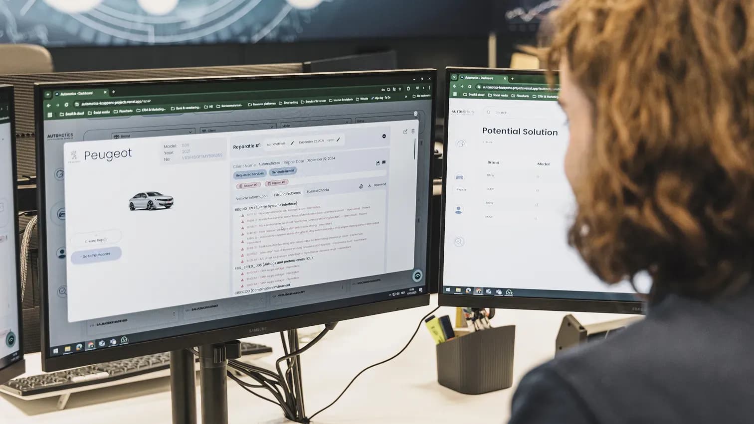 Dashboard diagnostica