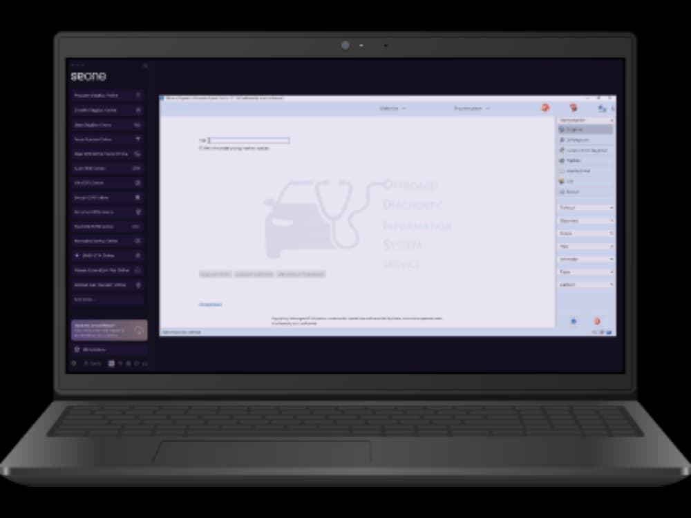 SE15 Sediagnostics Laptop met Seone Software
