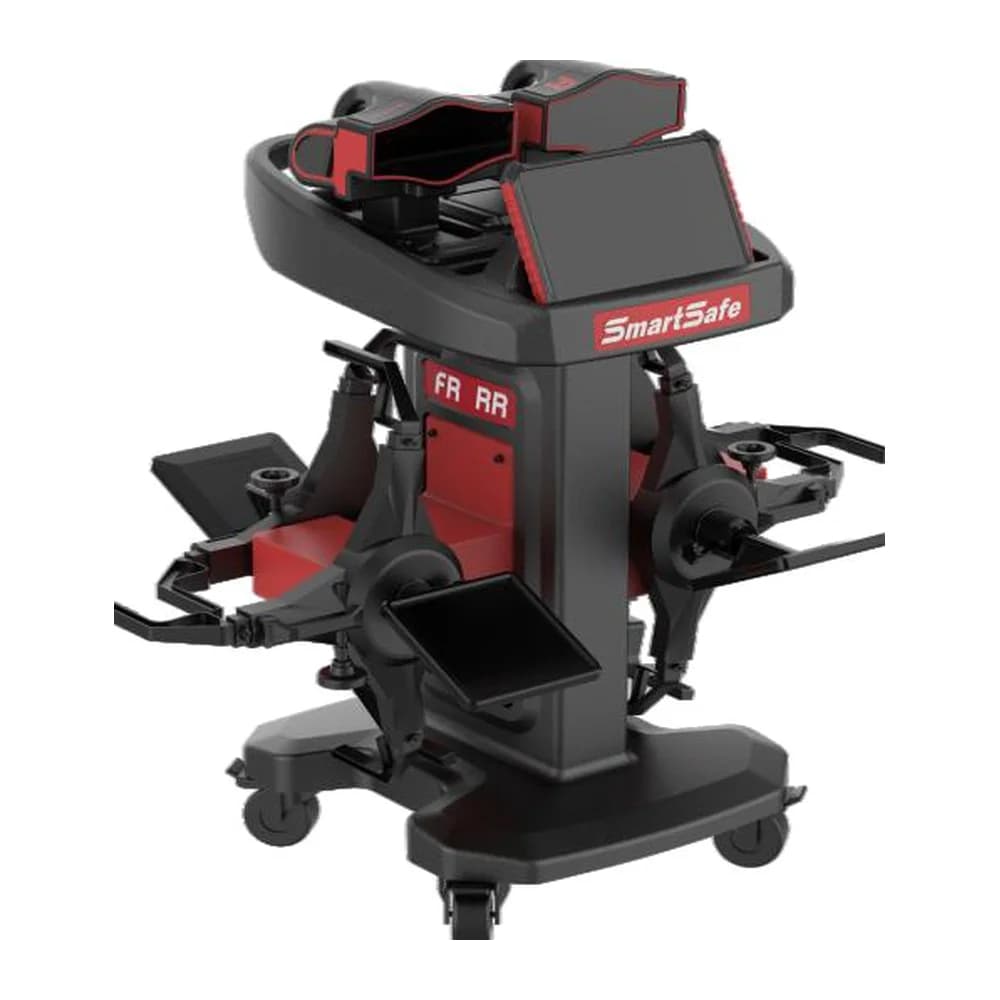 SmartSafe WA613 V2.0 allineatore di ruote 3D senza fili – carrello, morsetti per pneumatici