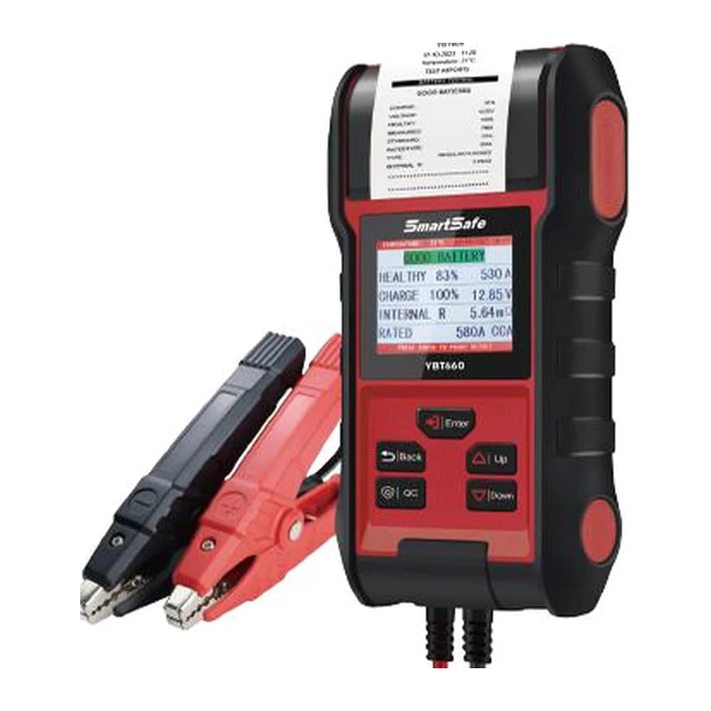 SmartSafe YBT660 tester baterii z wyświetlaczem LCD i drukarką