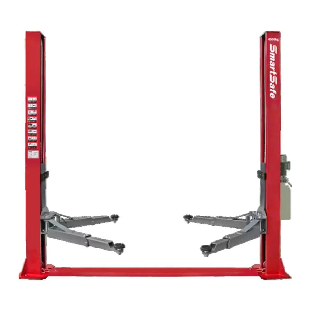 SmartSafe LT245 elevador de dos columnas 4500 kg con placa base – desbloqueo manual bilateral