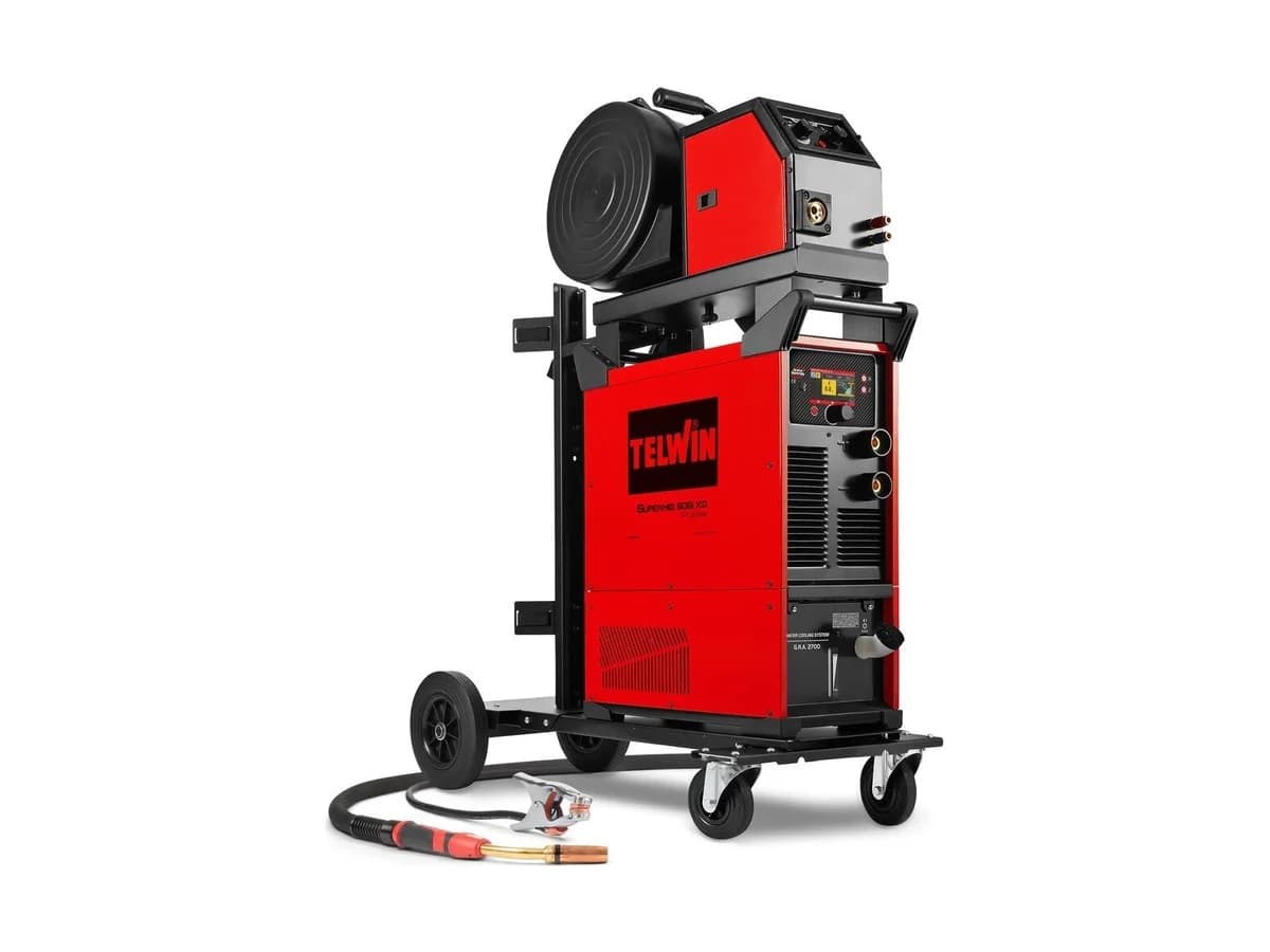 Telwin Supermig 505i XD Pulse Aqua + Unterwagen
